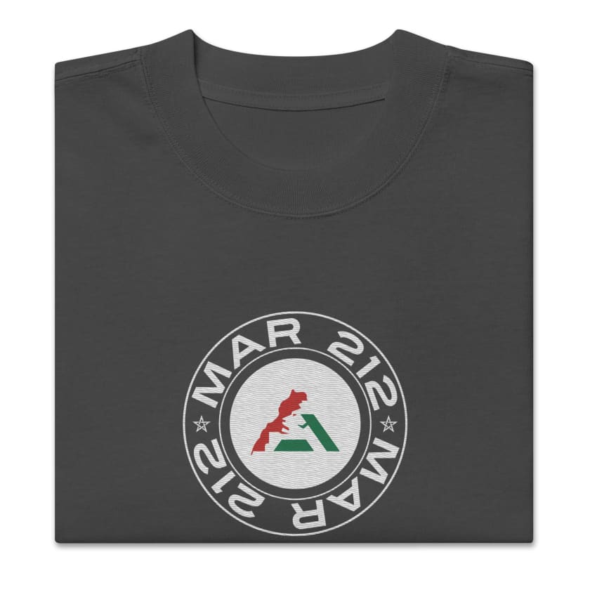 T-shirt MAR 212 brodé oversize délavé