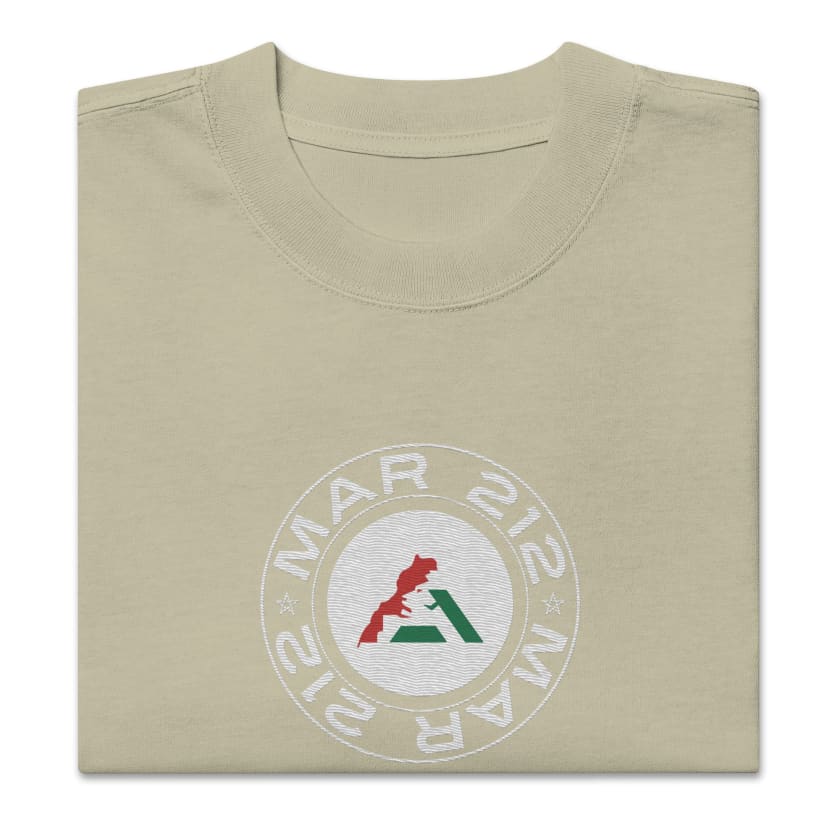 T-shirt MAR 212 brodé oversize délavé
