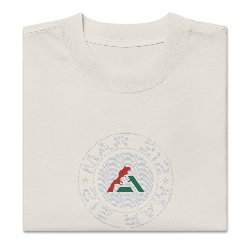 T-shirt MAR 212 brodé oversize délavé