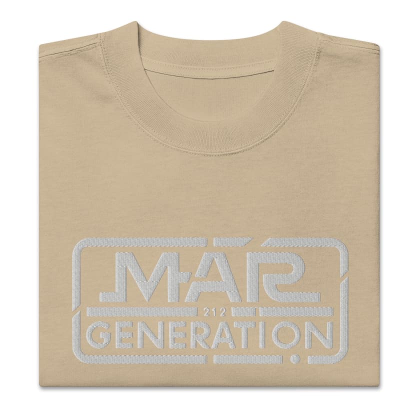 T-shirt MAR 212 GÉNÉRATON oversize délavé Brodé