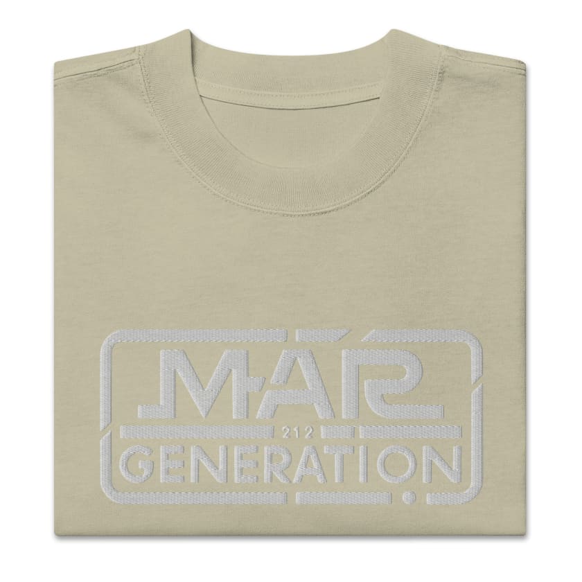 T-shirt MAR 212 GÉNÉRATON oversize délavé Brodé
