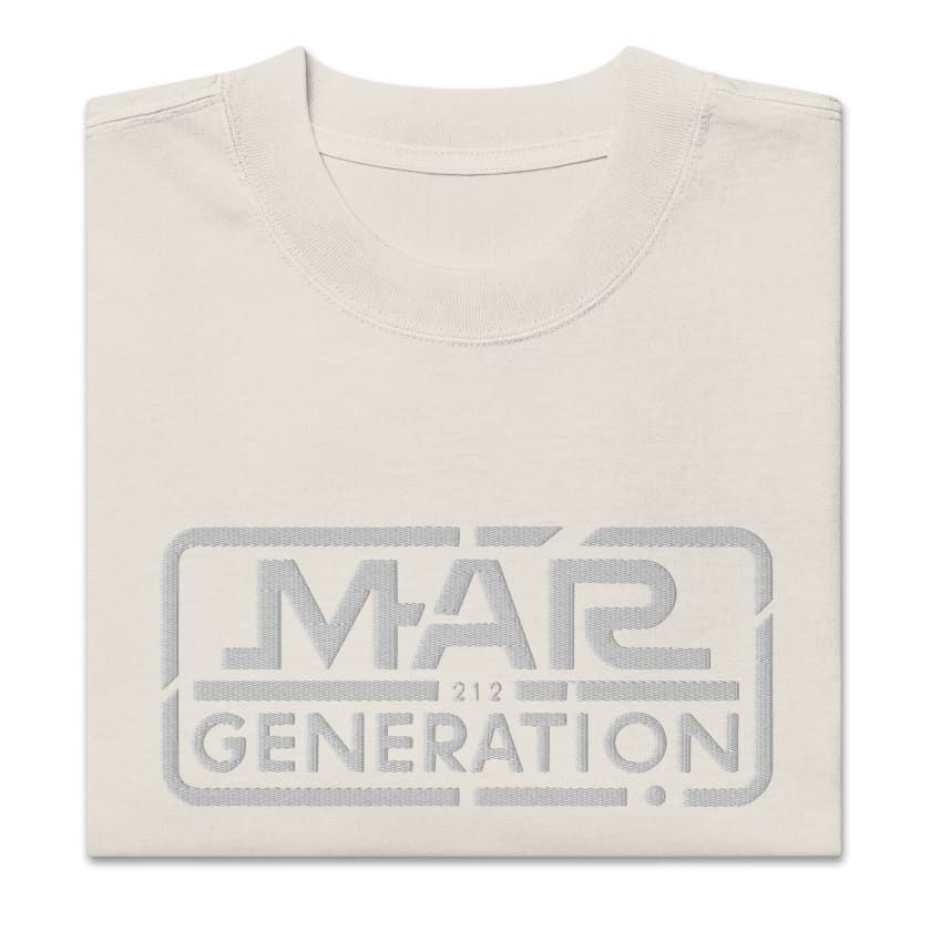 T-shirt MAR 212 GÉNÉRATON oversize délavé Brodé