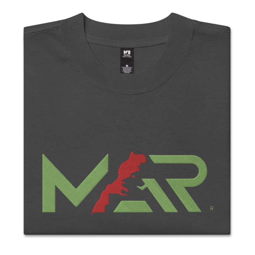T-shirt MAR Brodé oversize délavé haut qualité coton unisexe