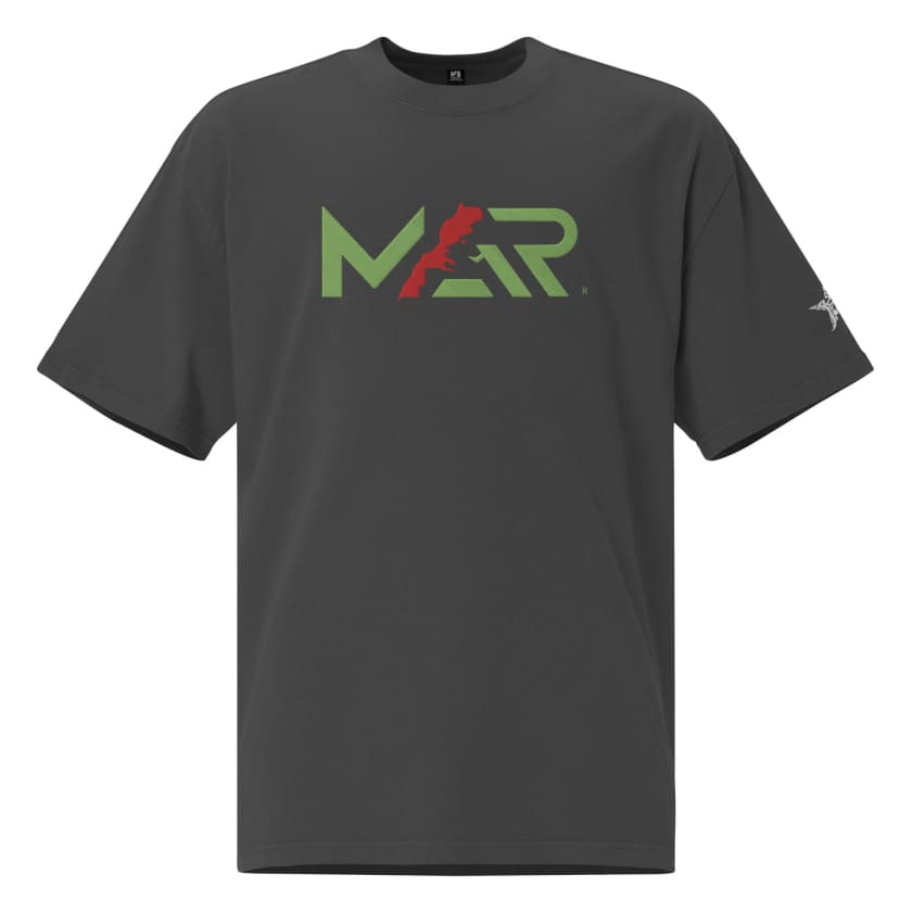 T-shirt MAR Brodé oversize délavé haut qualité coton unisexe