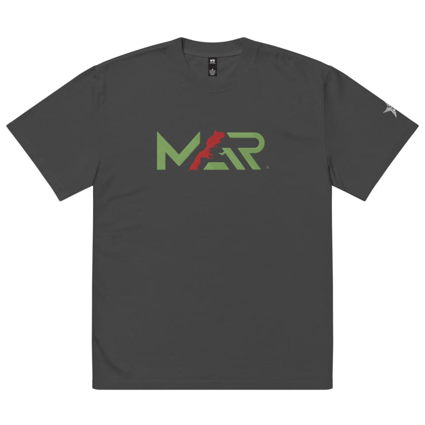 T-shirt MAR Brodé oversize délavé haut qualité coton unisexe