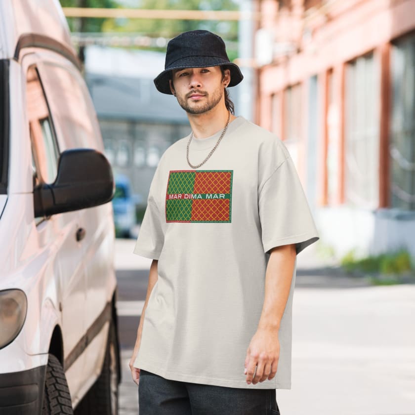 T-shirt MAR DIMA MAR brodé oversize délavé