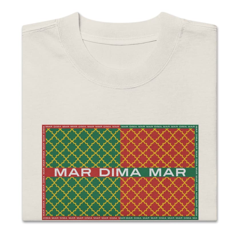 T-shirt MAR DIMA MAR brodé oversize délavé