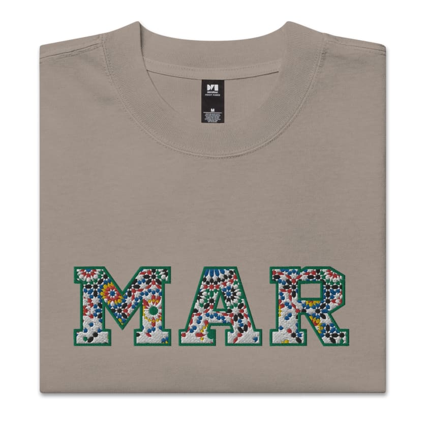 T-shirt MAR Fragellige oversize unisexe