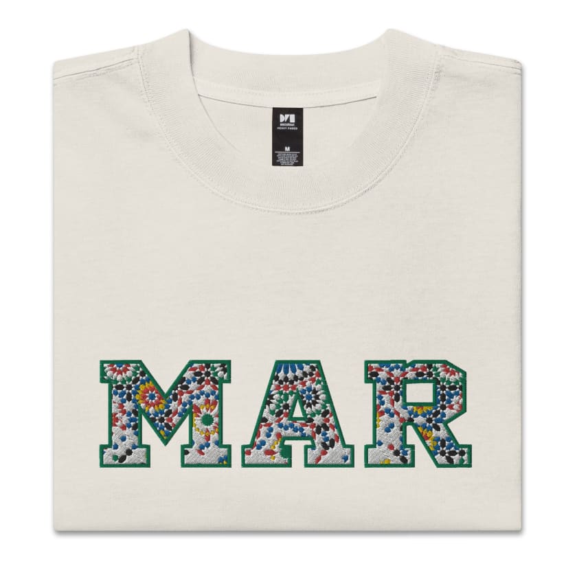 T-shirt MAR Fragellige oversize unisexe