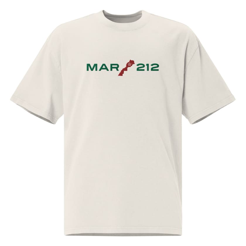 T-shirt MAR212 carte Maroc complète brodé oversize