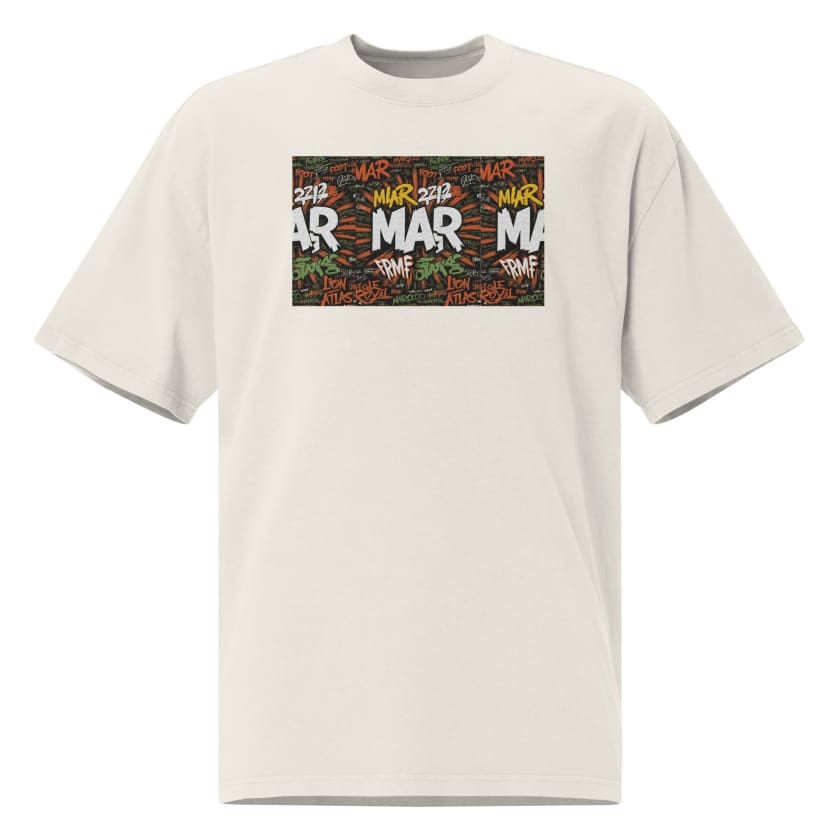 T-shirt MAR212 Graffiti oversize brodé