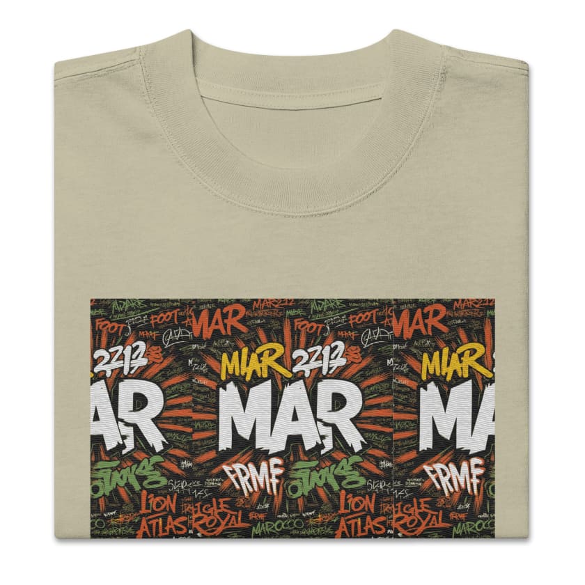 T-shirt MAR212 Graffiti oversize brodé