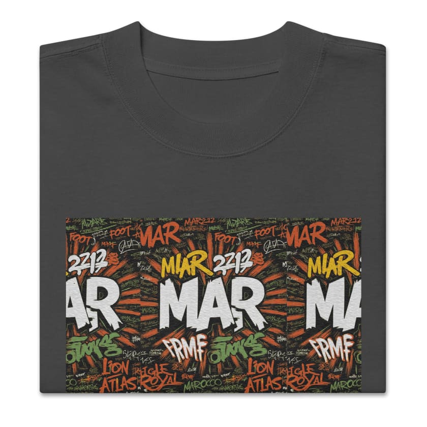 T-shirt MAR212 Graffiti oversize brodé