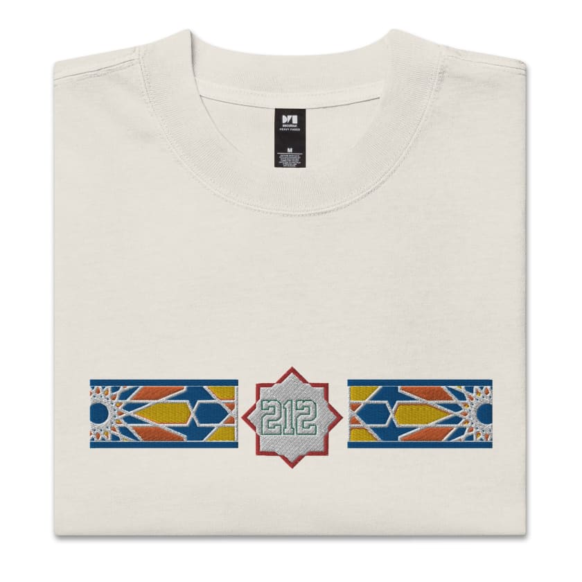 T-shirt Maroc 212 oversize brodé