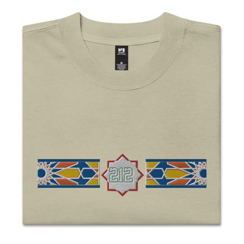 T-shirt Maroc 212 oversize brodé