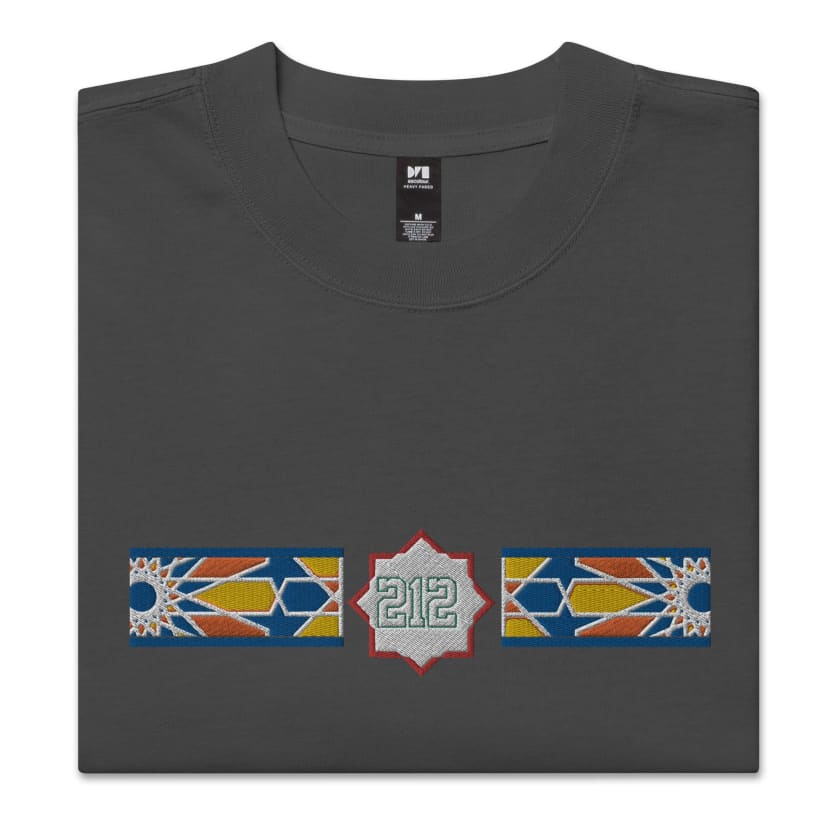 T-shirt Maroc 212 oversize brodé