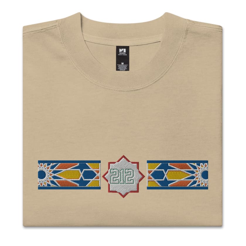 T-shirt Maroc 212 oversize brodé