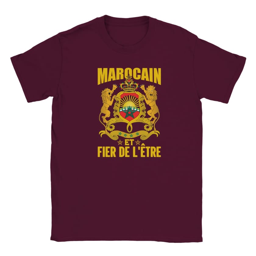 T-shirt Marocain et Fier de l’être enfant unisexe
