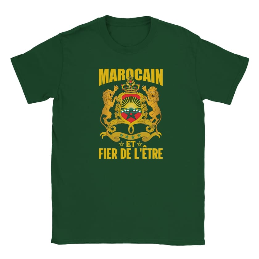T-shirt Marocain et Fier de l’être enfant unisexe