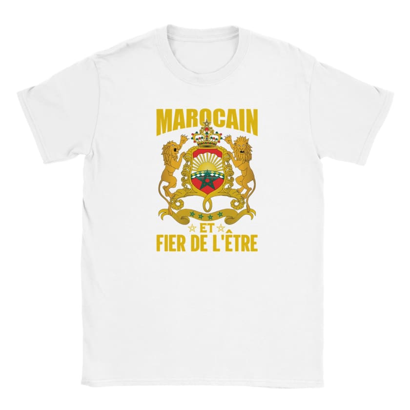 T-shirt Marocain et Fier de l’être enfant unisexe