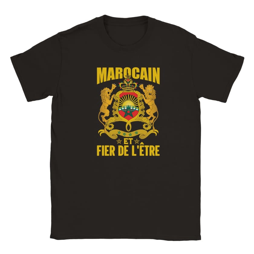T-shirt Marocain et Fier de l’être enfant unisexe