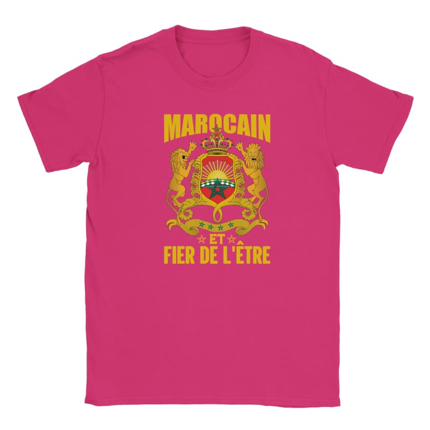 T-shirt Marocain et Fier de l’être enfant unisexe