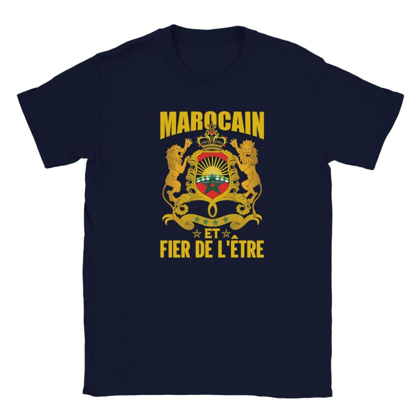 T-shirt Marocain et Fier de l’être enfant unisexe