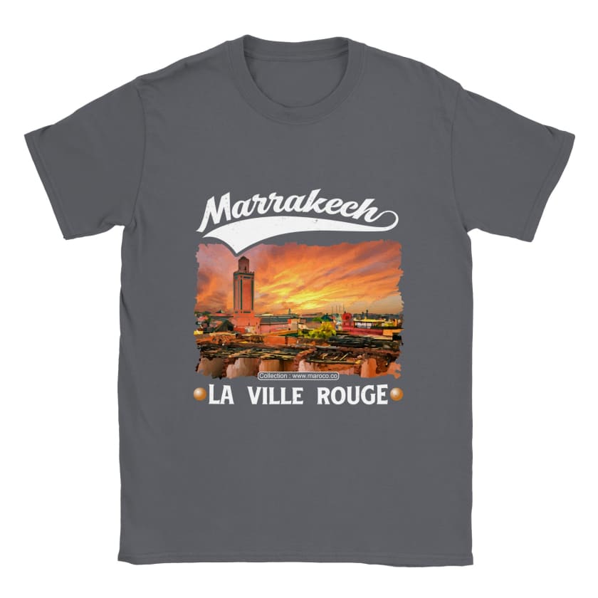 T-shirt Marrakech la ville rouge ville du Maroc