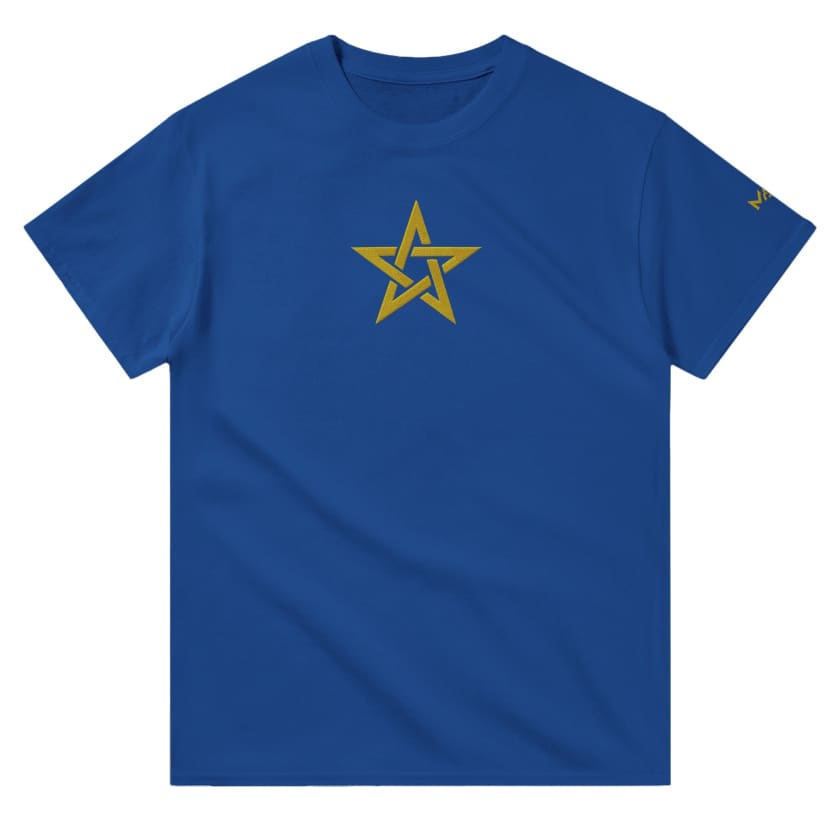 T-shirt Morocco Étoile verte MAR brodé unisexe