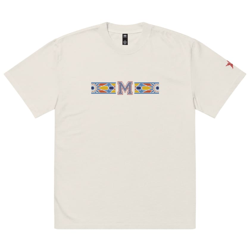 T-shirt Morocco oversize délavé design Zellige Marocain