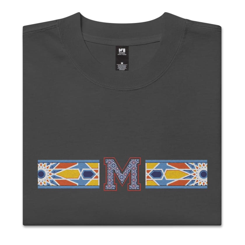 T-shirt Morocco oversize délavé design Zellige Marocain