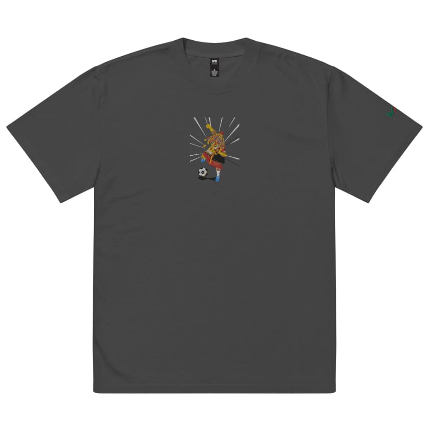 T-shirt oversize délavé Captain Guerrabe Brodé foot Maroc