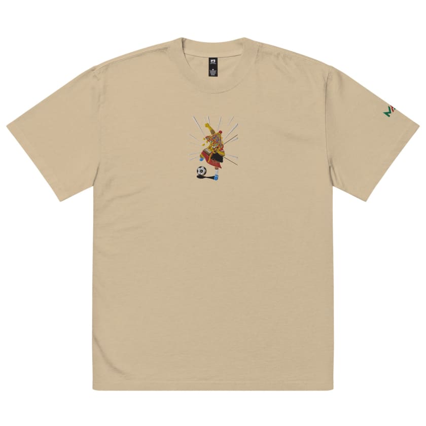 T-shirt oversize délavé Captain Guerrabe Brodé foot Maroc