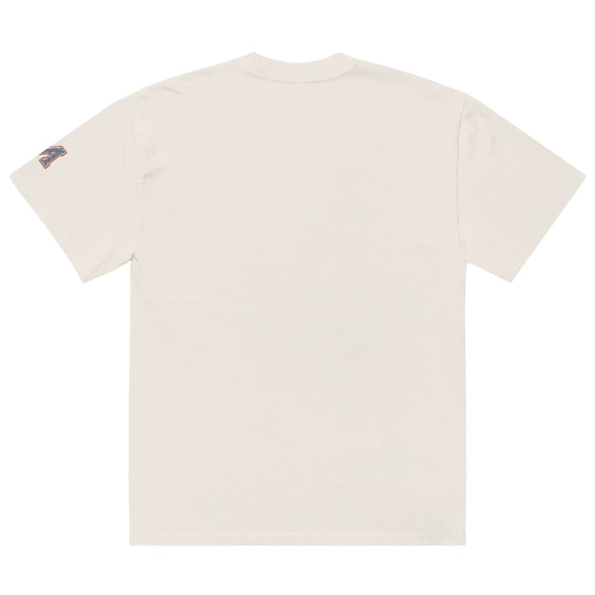 T-shirt oversize délavé Motif Berbère brodé