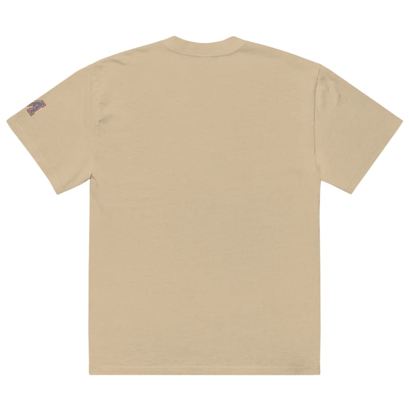 T-shirt oversize délavé Motif Berbère brodé