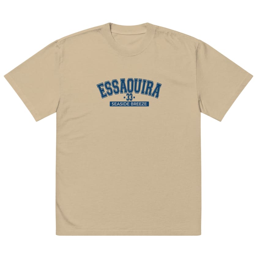 T-shirt oversize ESSAOUIRA 33 seaside Breeze brodé unisexe