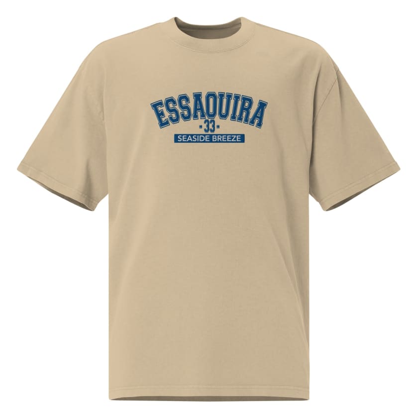 T-shirt oversize ESSAOUIRA 33 seaside Breeze brodé unisexe