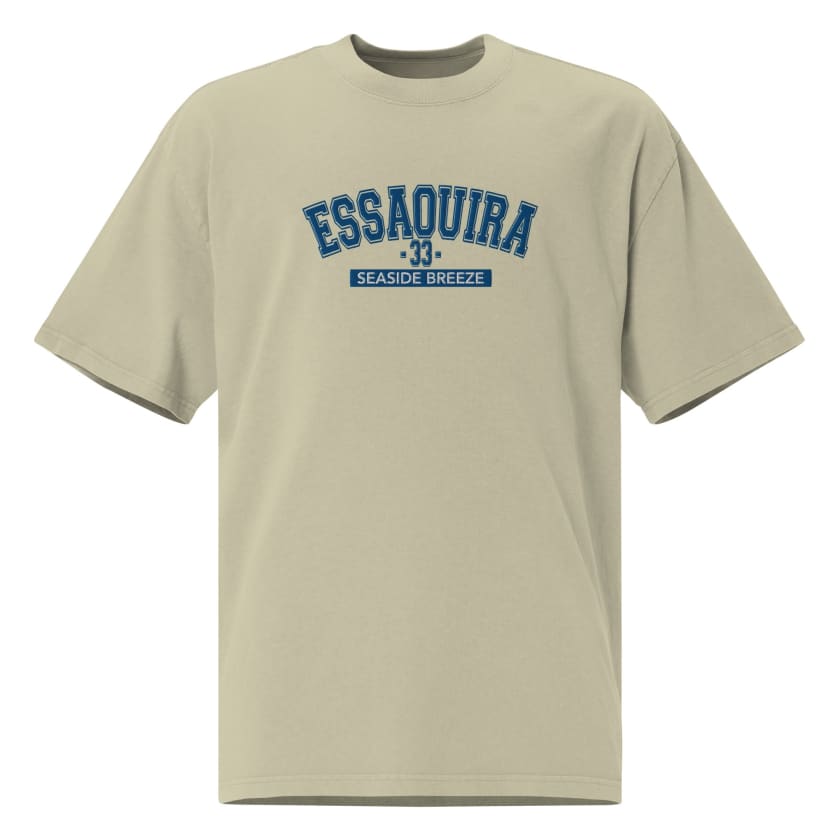 T-shirt oversize ESSAOUIRA 33 seaside Breeze brodé unisexe