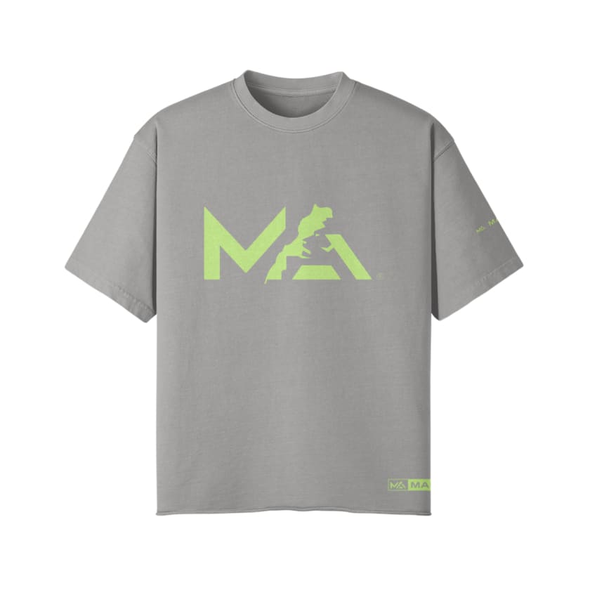 T-Shirt Oversize Logo MA Brand pistache
