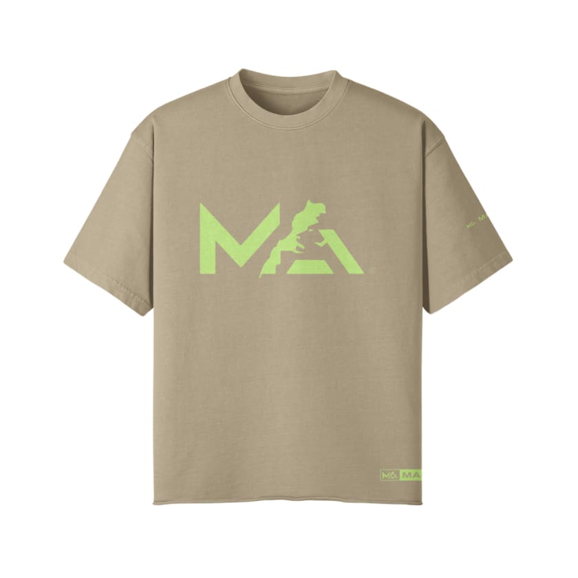 T-Shirt Oversize Logo MA Brand pistache