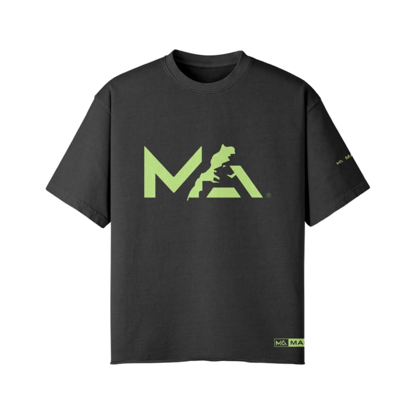 T-Shirt Oversize Logo MA Brand pistache