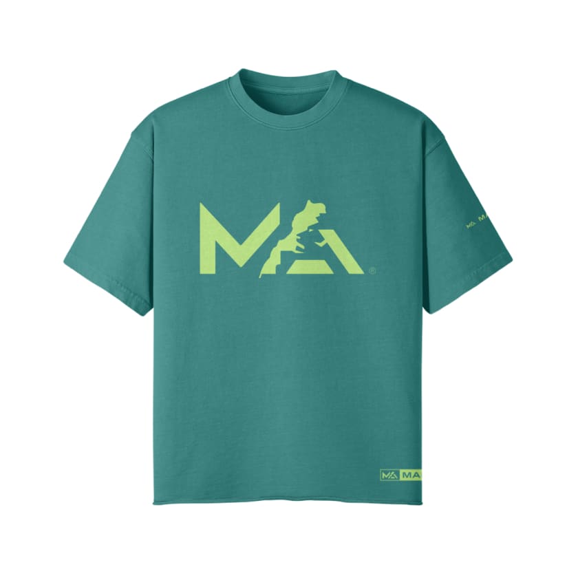 T-Shirt Oversize Logo MA Brand pistache