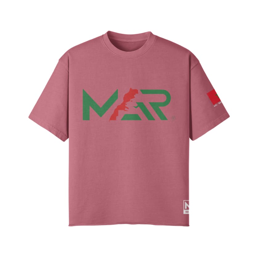T-Shirt oversize MAR Lion de l’Atlas supporter Foot Maroc