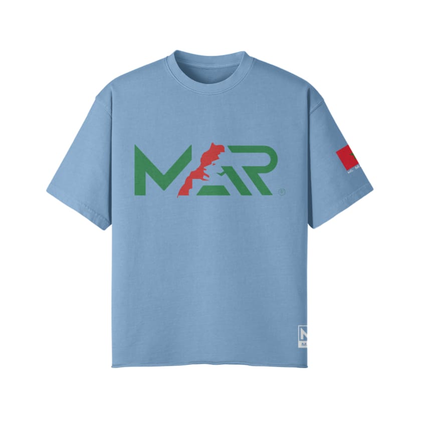 T-Shirt oversize MAR Lion de l’Atlas supporter Foot Maroc