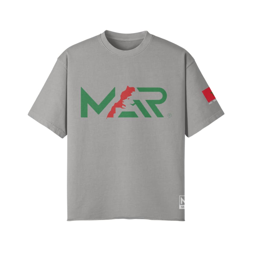 T-Shirt oversize MAR Lion de l’Atlas supporter Foot Maroc