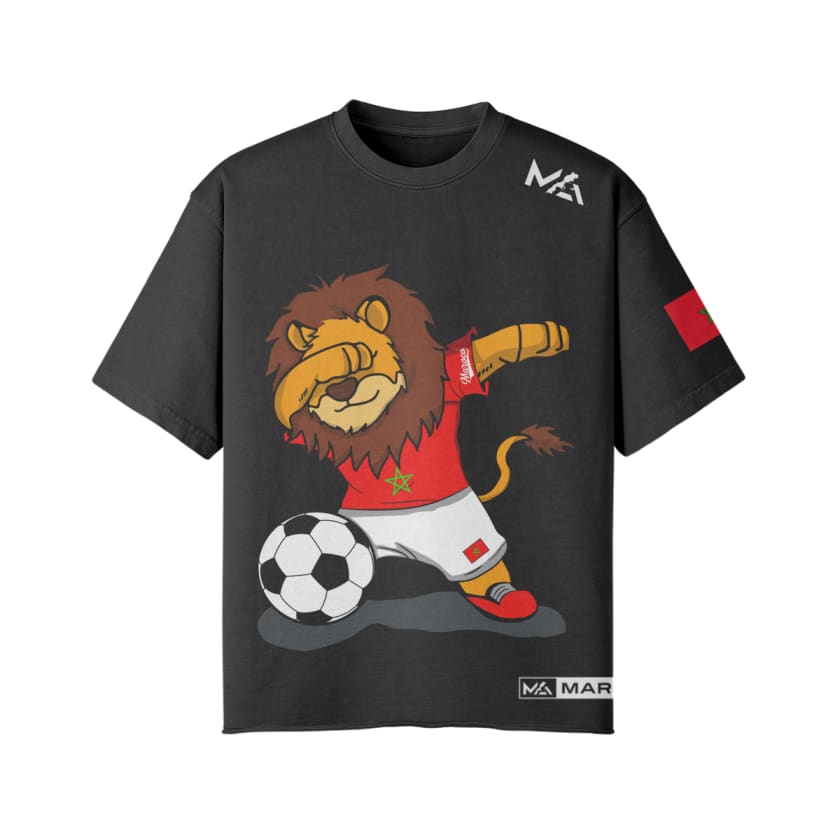 T-shirt oversize Unisexe Lion de l’Atlas Supporters