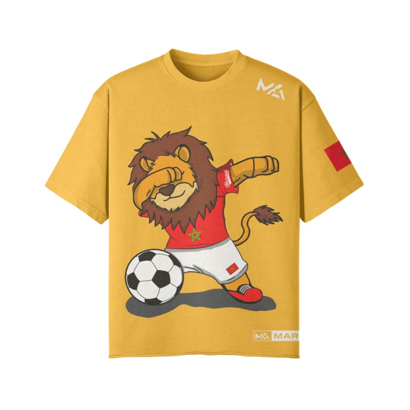 T-shirt oversize Unisexe Lion de l’Atlas Supporters