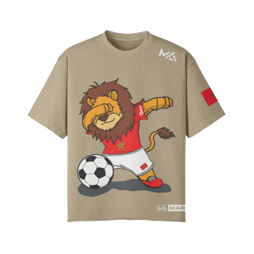 T-shirt oversize Unisexe Lion de l’Atlas Supporters