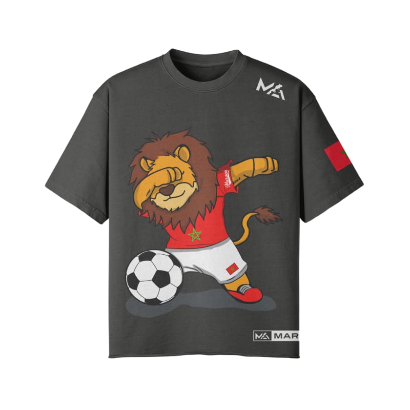 T-shirt oversize Unisexe Lion de l’Atlas Supporters