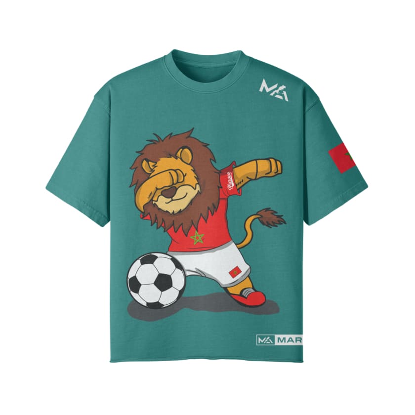 T-shirt oversize Unisexe Lion de l’Atlas Supporters